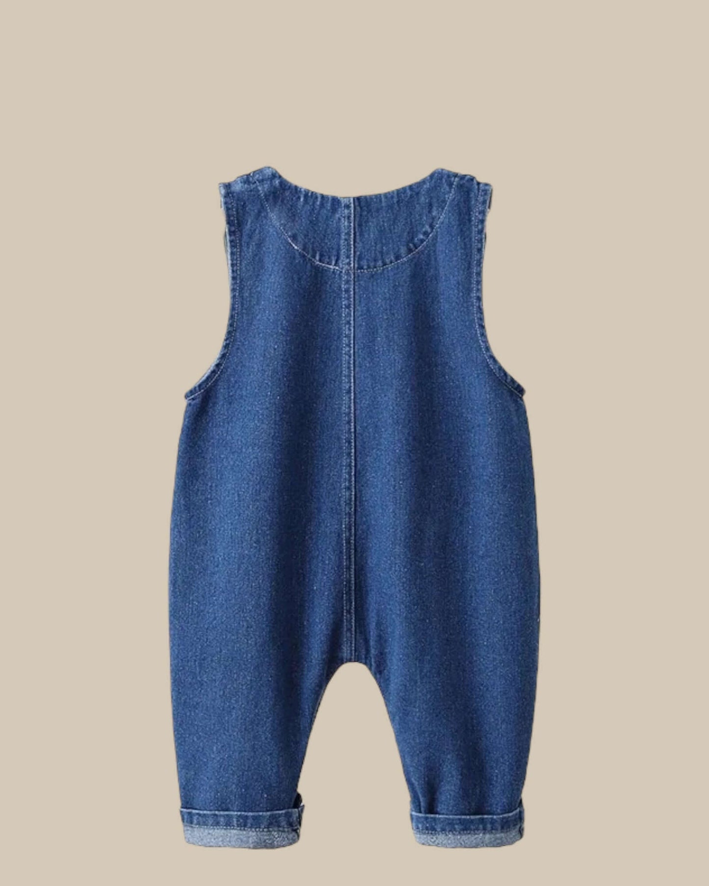 Bear Denim Romper - Les Pas De Bébé