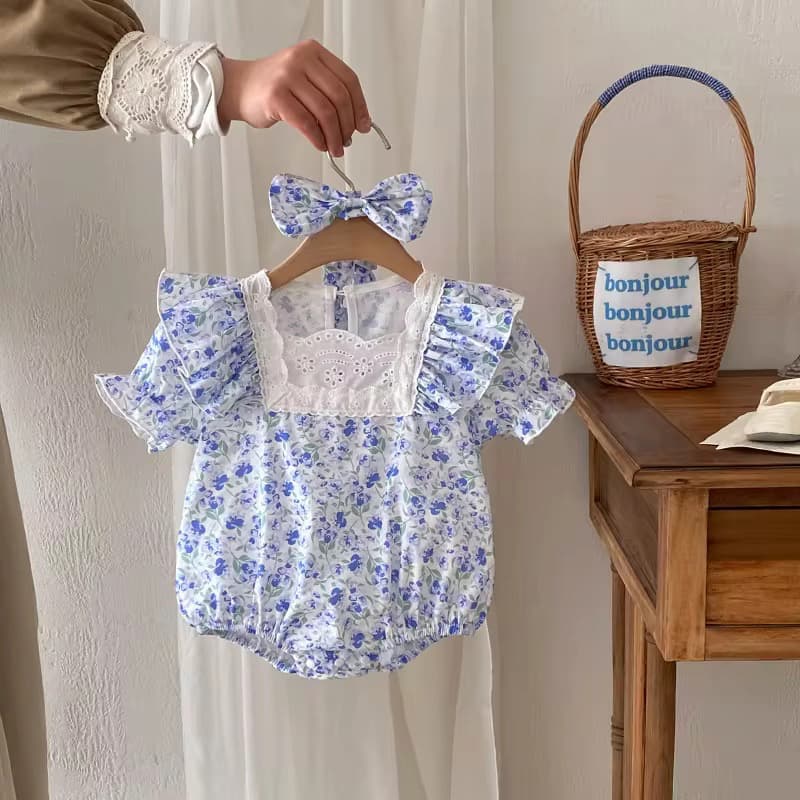 Bloom Romper Set - Les Pas De Bébé