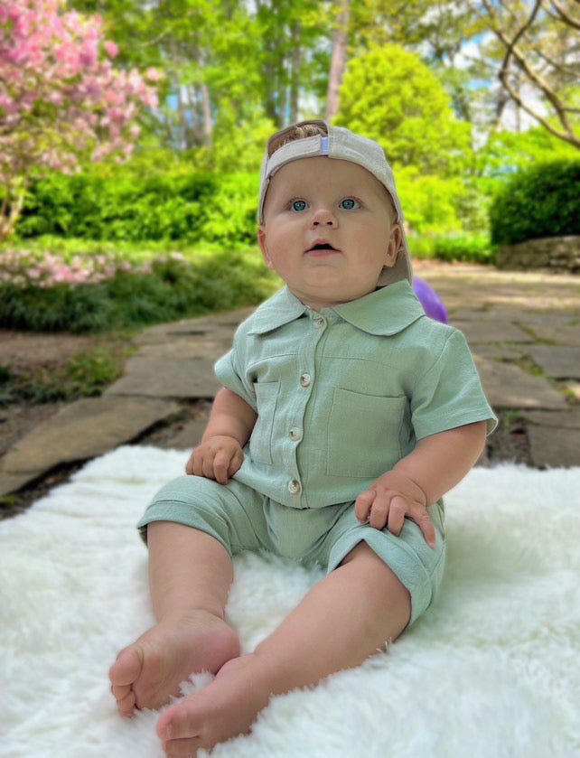 Cotton Baby Romper - Les Pas De Bébé