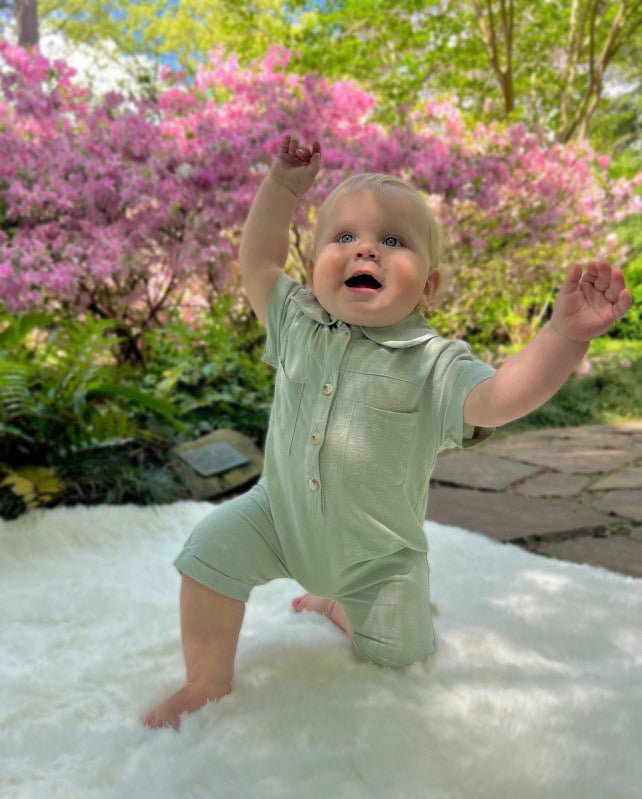 Cotton Baby Romper - Les Pas De Bébé