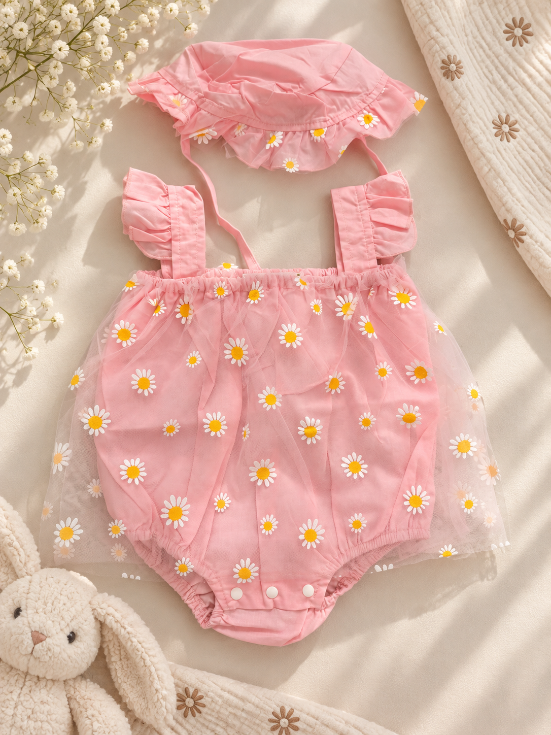 Complete Baby Girl Welcome Gift Box – Pink Daisy Collection