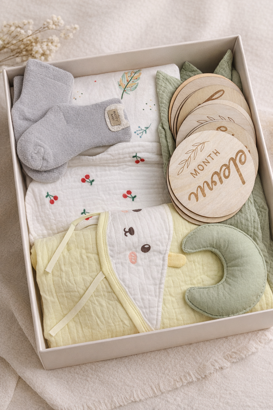 Welcome Baby Luxury Gift Box – Neutral Newborn Essentials