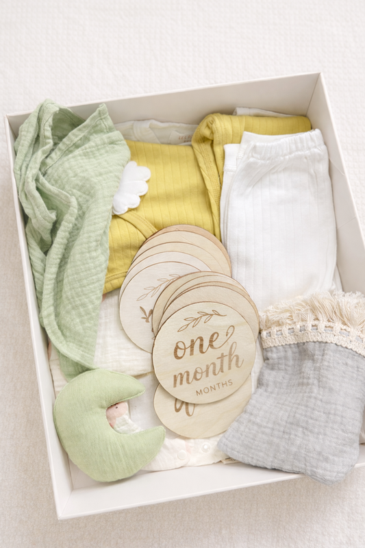 Baby Milestone Gift Box – Soft Beginnings Edition