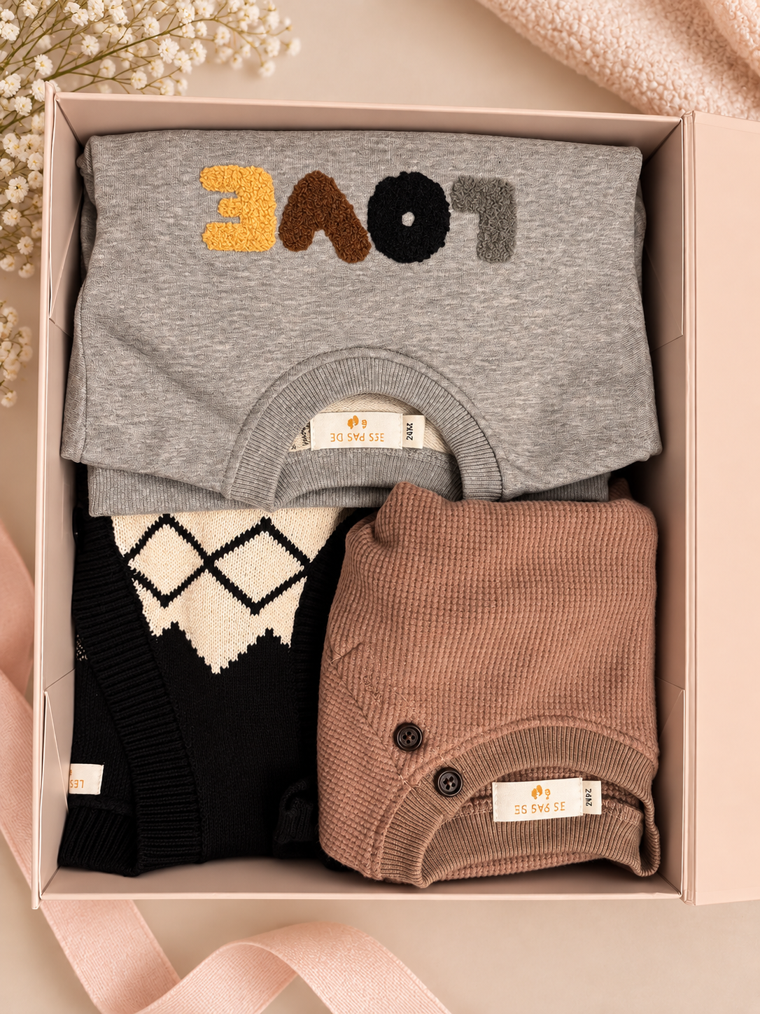 Cozy Bear Gift Box 🤎 | 3 Baby Boy Outfits
