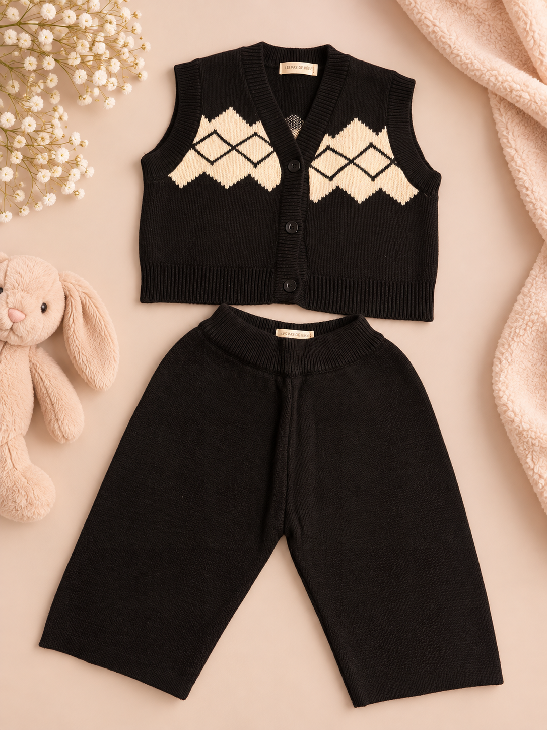 Little Gentleman 3-Piece Fall Outfit 🤎 | Plaid & Cable Knit Set