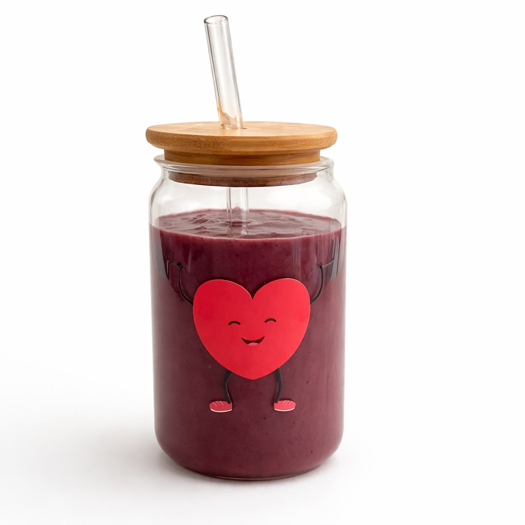 Heart vs Brain Glass