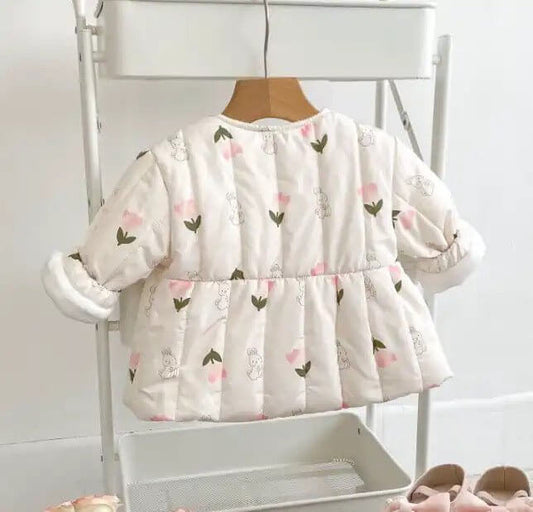 Flower Winter Jacket - Les Pas De Bébé