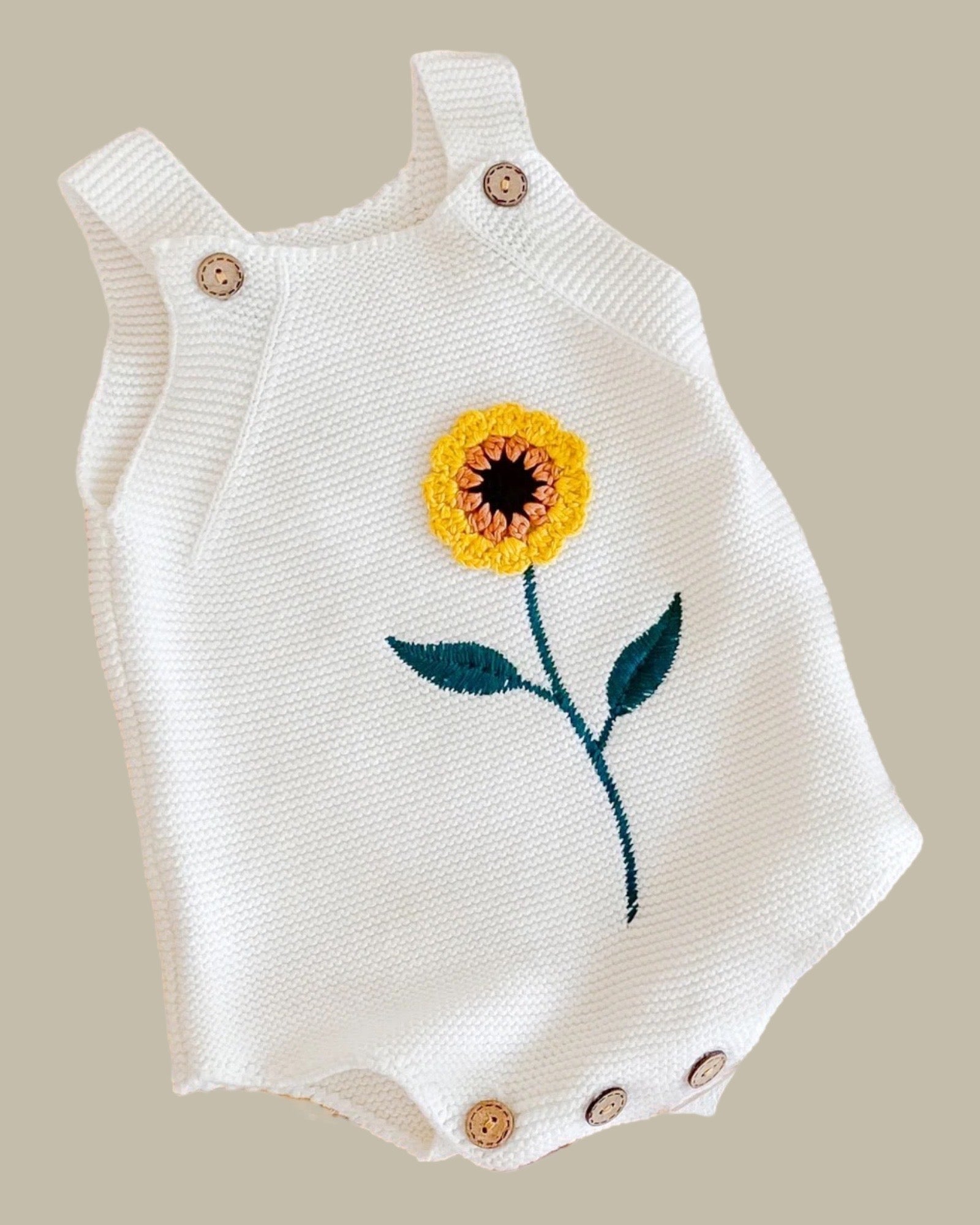 Sunflower Romper - Les Pas De Bébé